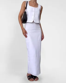 Slim Fit Vest Casual Skirts Set
