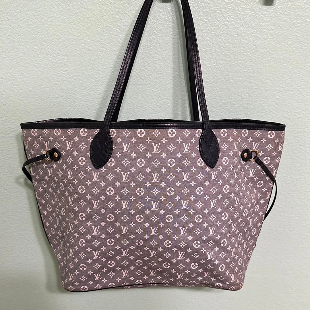 Trendy Inspired Louis Vuitton Grey Denim Neverfull Mm