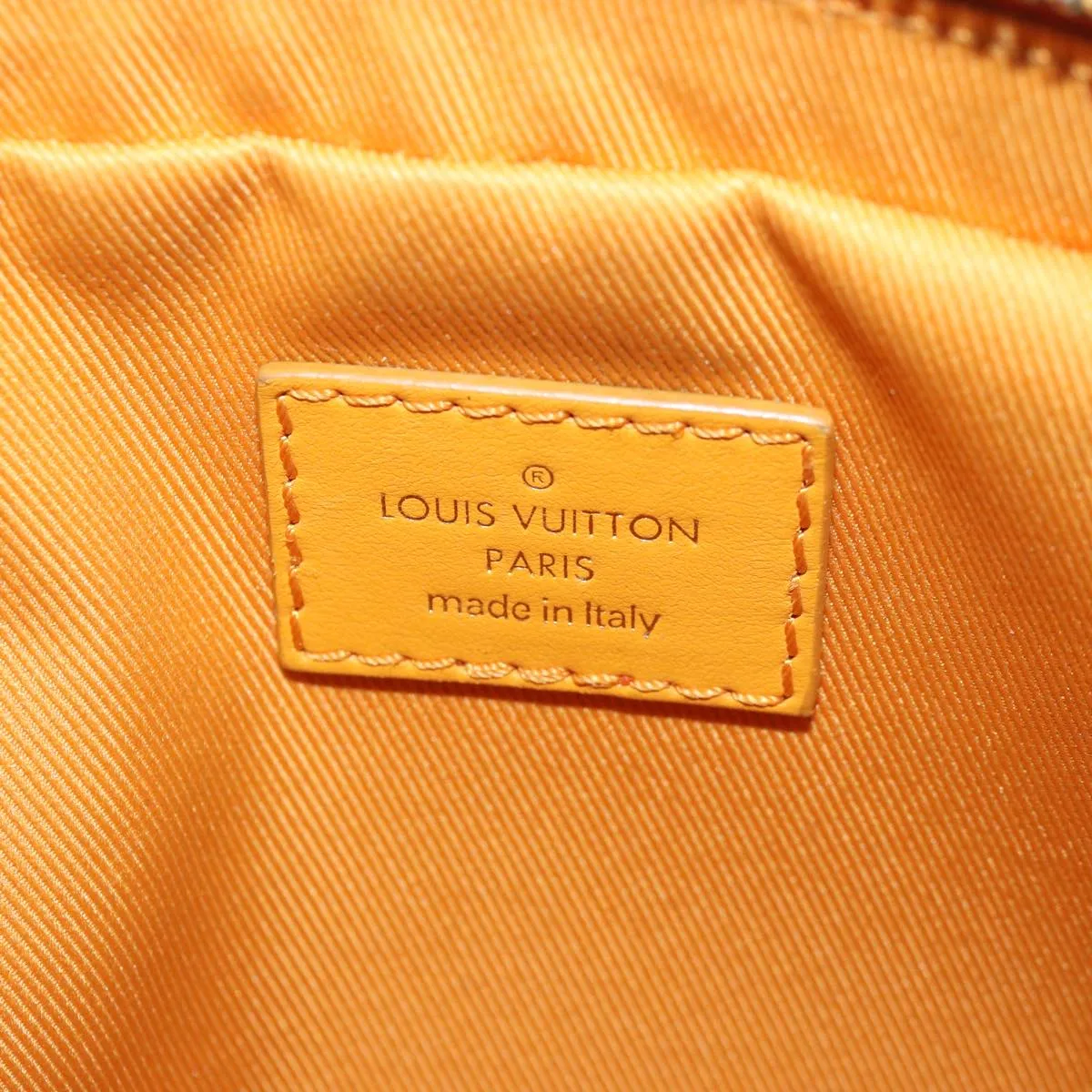 Trendy Inspired Louis Vuitton Monogram Denim Bum Bagoutdoor Waist Bag Yellow M44623 Auth 88743