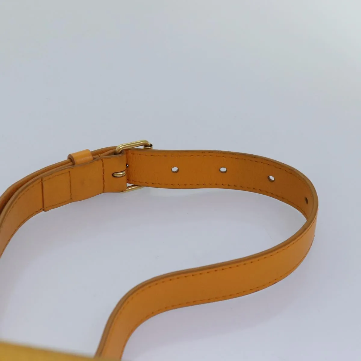 Trendy Inspired Louis Vuitton Monogram Denim Bum Bagoutdoor Waist Bag Yellow M44623 Auth 88743