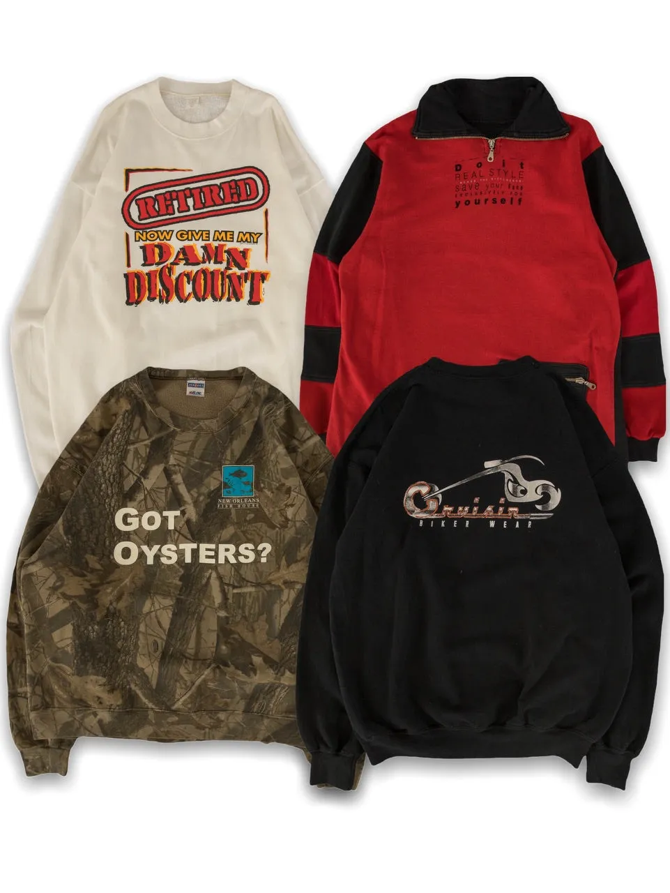 Vintage Printed Sweatshirts Bundle (20 pcs)