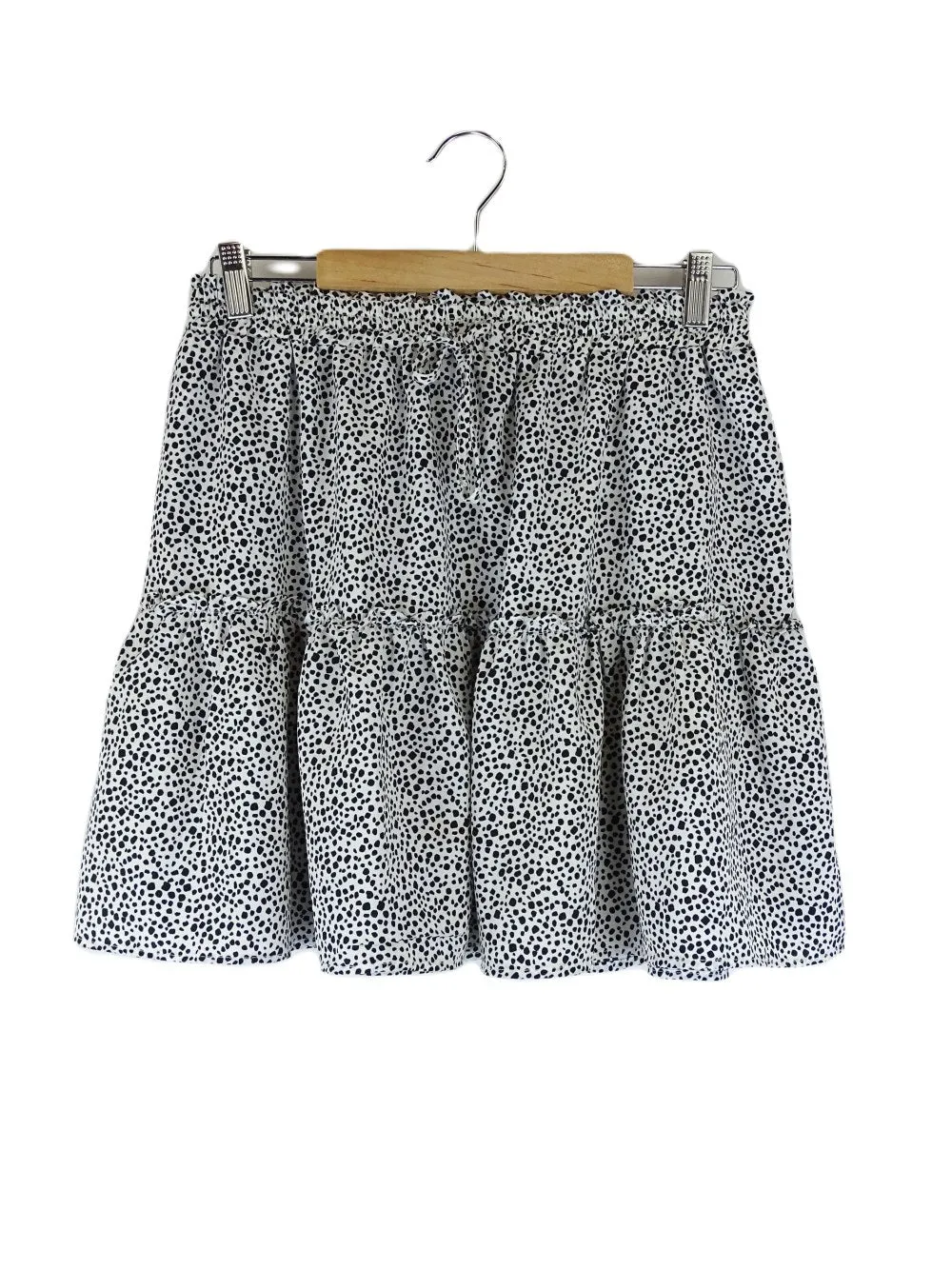 Yours Truly Black And White Patterned Skirt 12