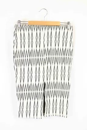 Zara Black And White Skirt S