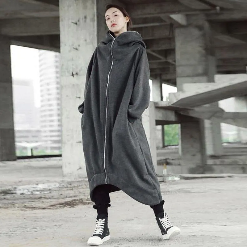 Zipper Hooded Plus Fleece Long Wholesale Sweatshirts And Hoodies